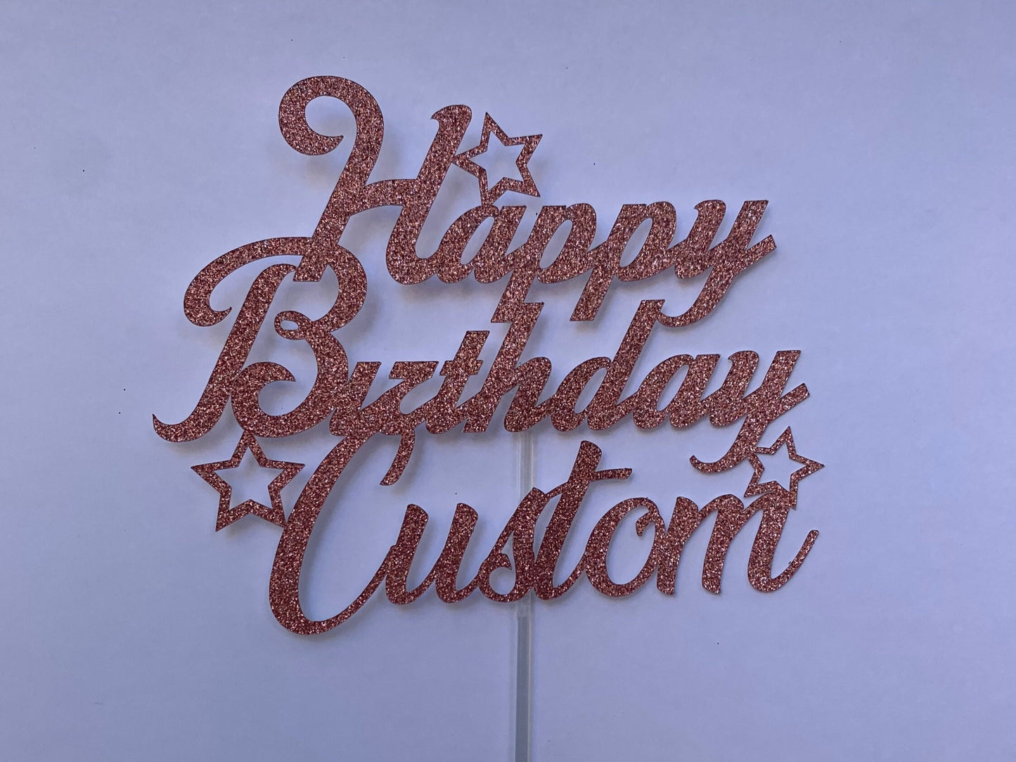 Personalised Happy Birthday Cake Topper
