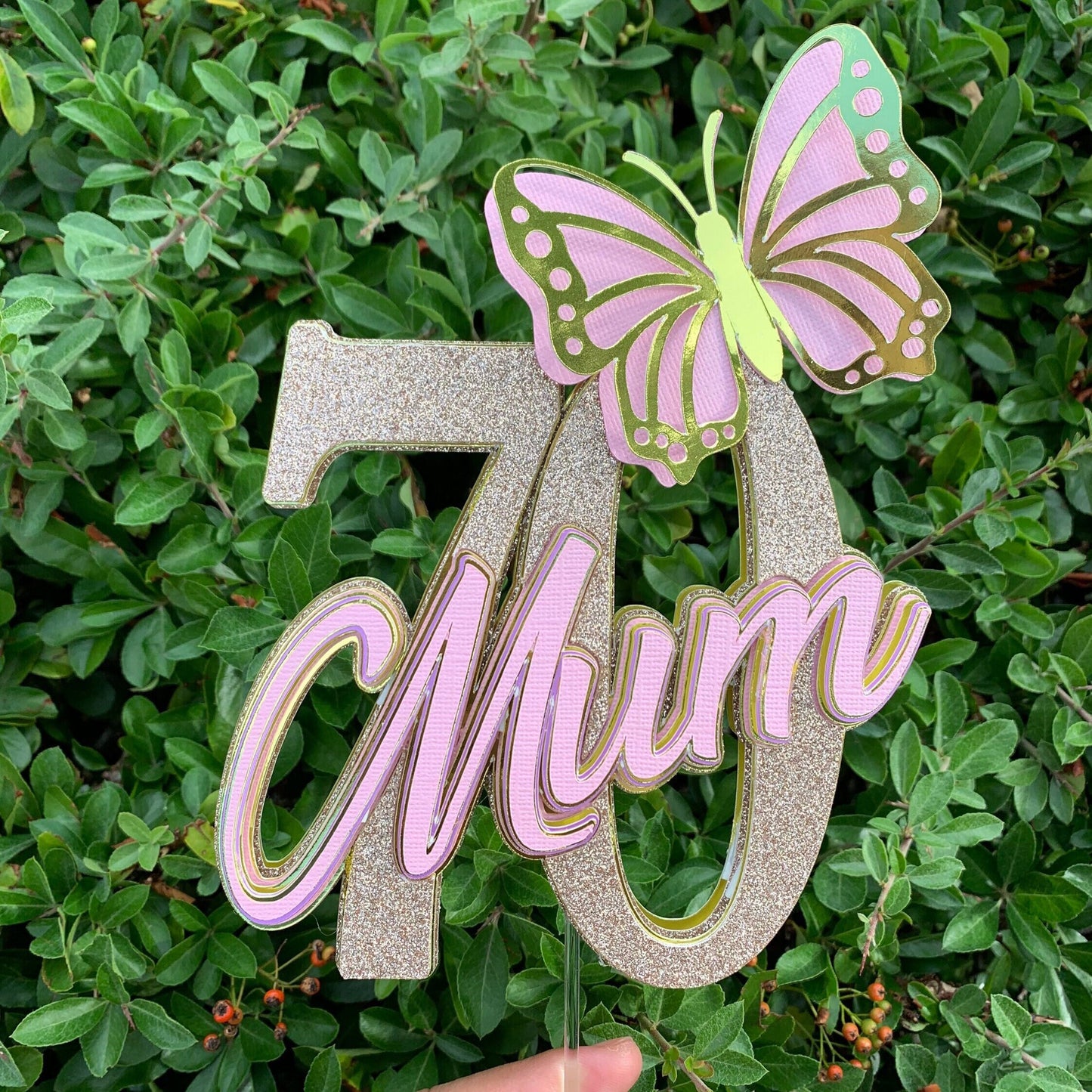 70th Mum Cake Topper