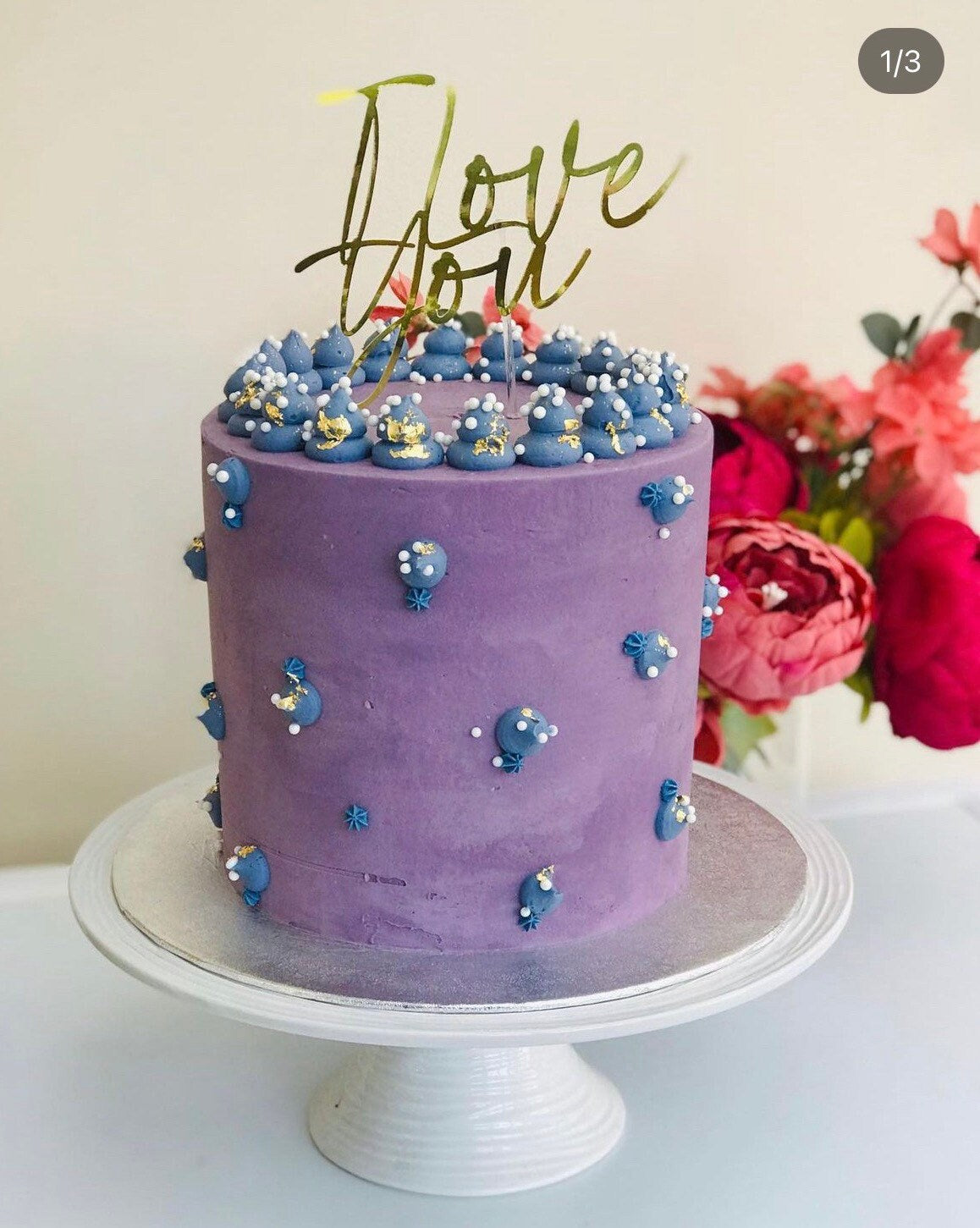 I Love You Cake Topper Anniversary Cake Topper