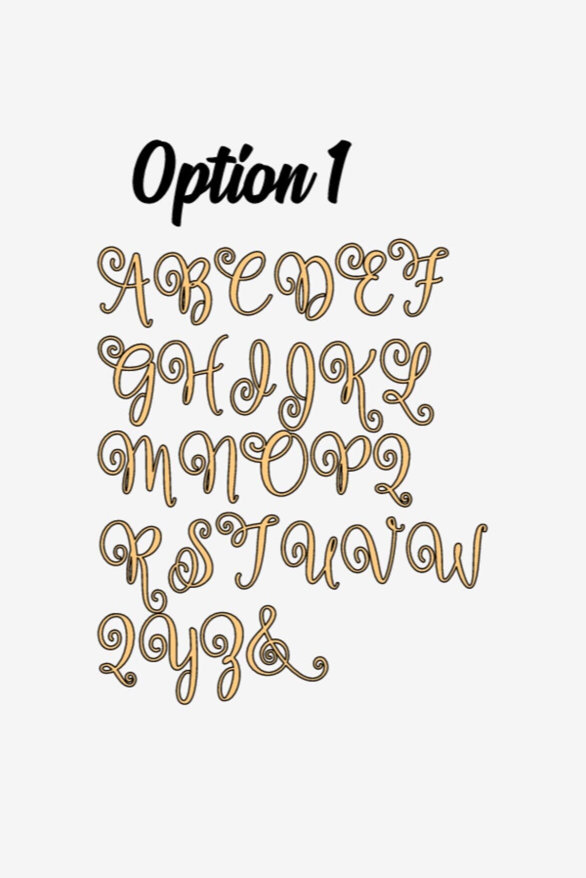 Letter Cake Charm, Initial Charms