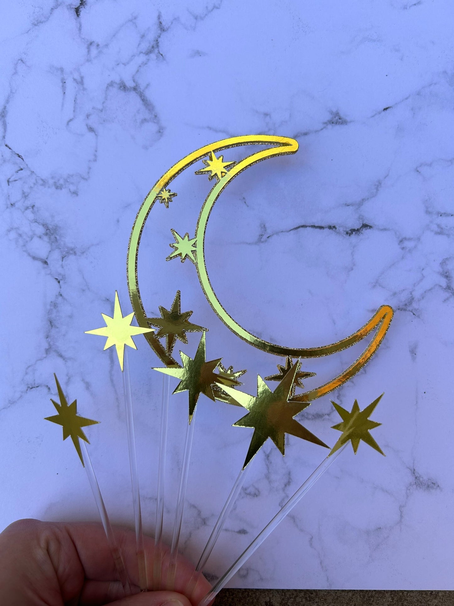 Moon & Stars Cake Topper