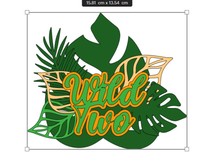 Wild Two Cake Topper & Cake Topper Palm Leaves