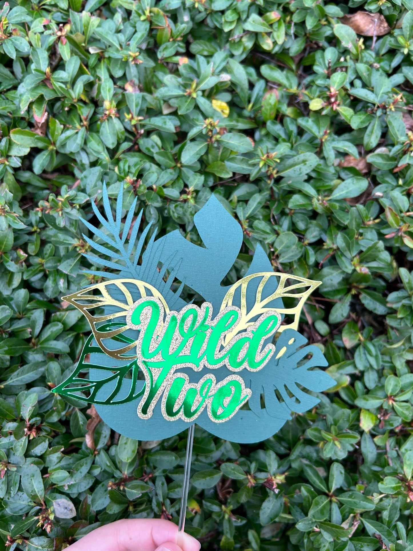 Wild Two Cake Topper & Cake Topper Palm Leaves