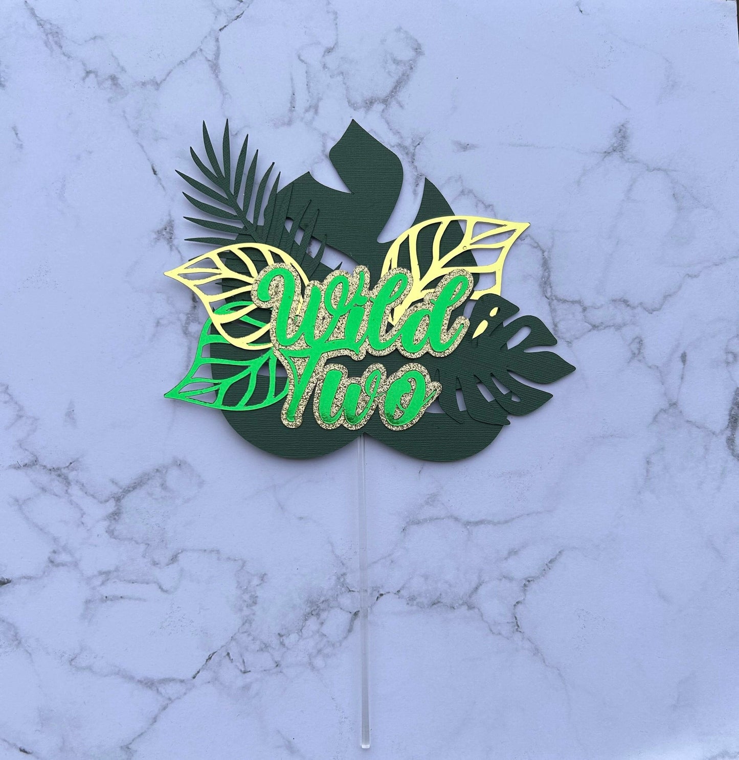 Wild Two Cake Topper & Cake Topper Palm Leaves