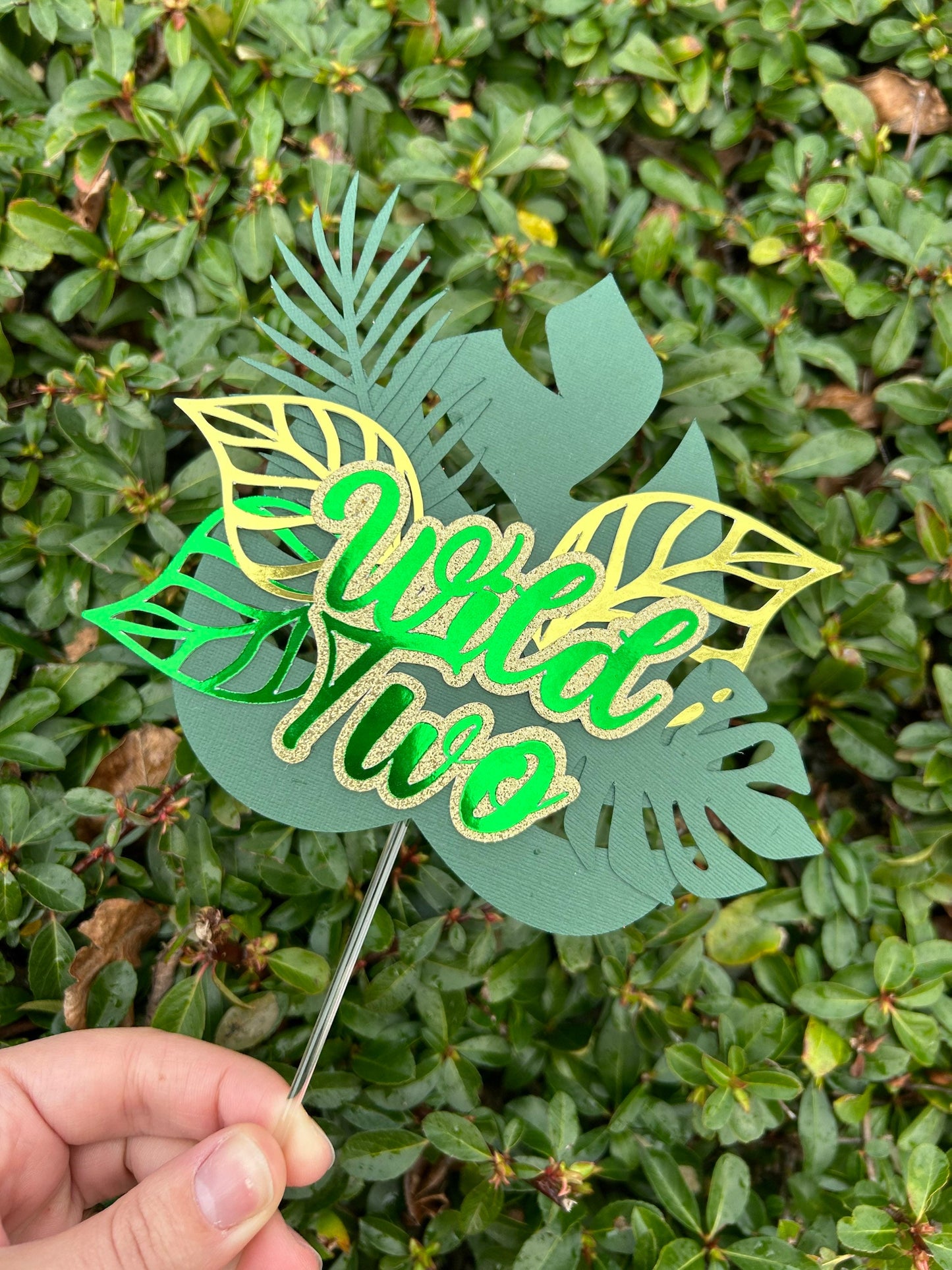Wild Two Cake Topper & Cake Topper Palm Leaves