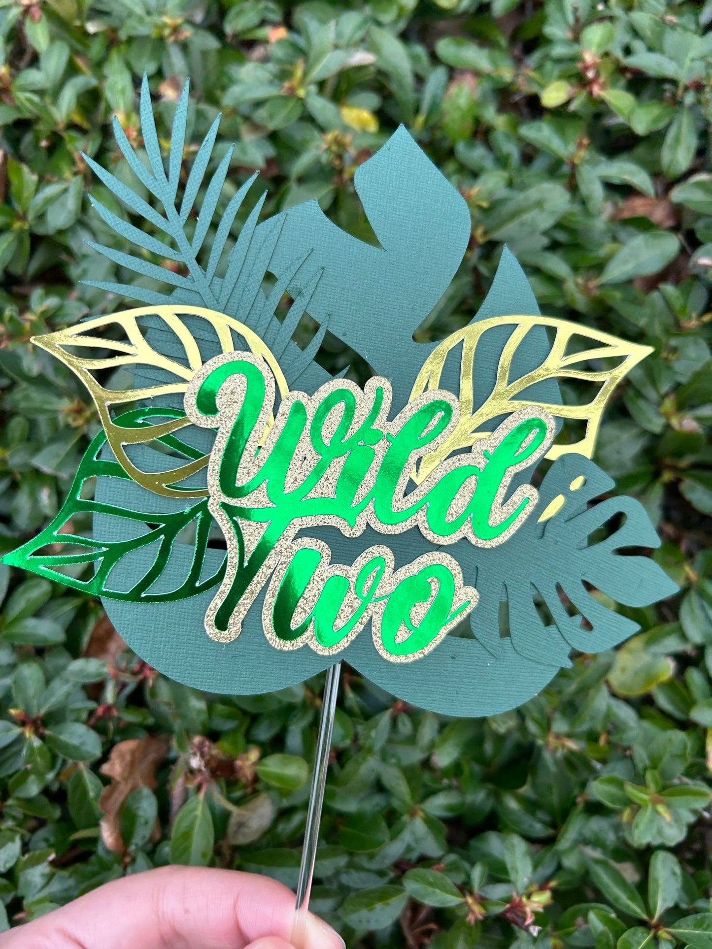 Wild Two Cake Topper & Cake Topper Palm Leaves