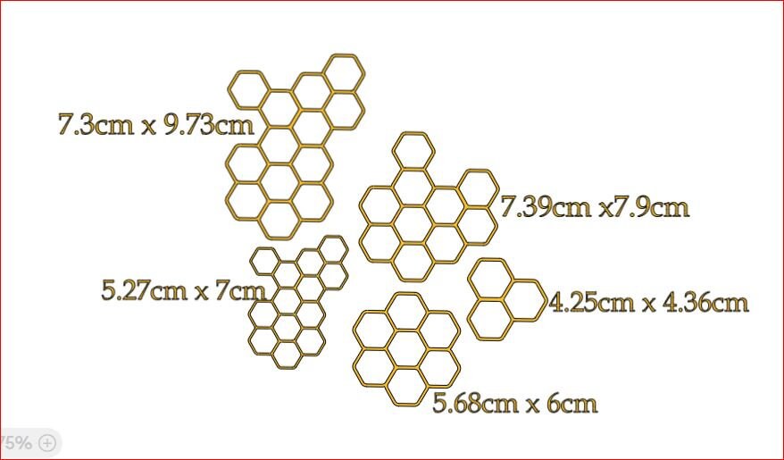 Honeycomb Cake Charms