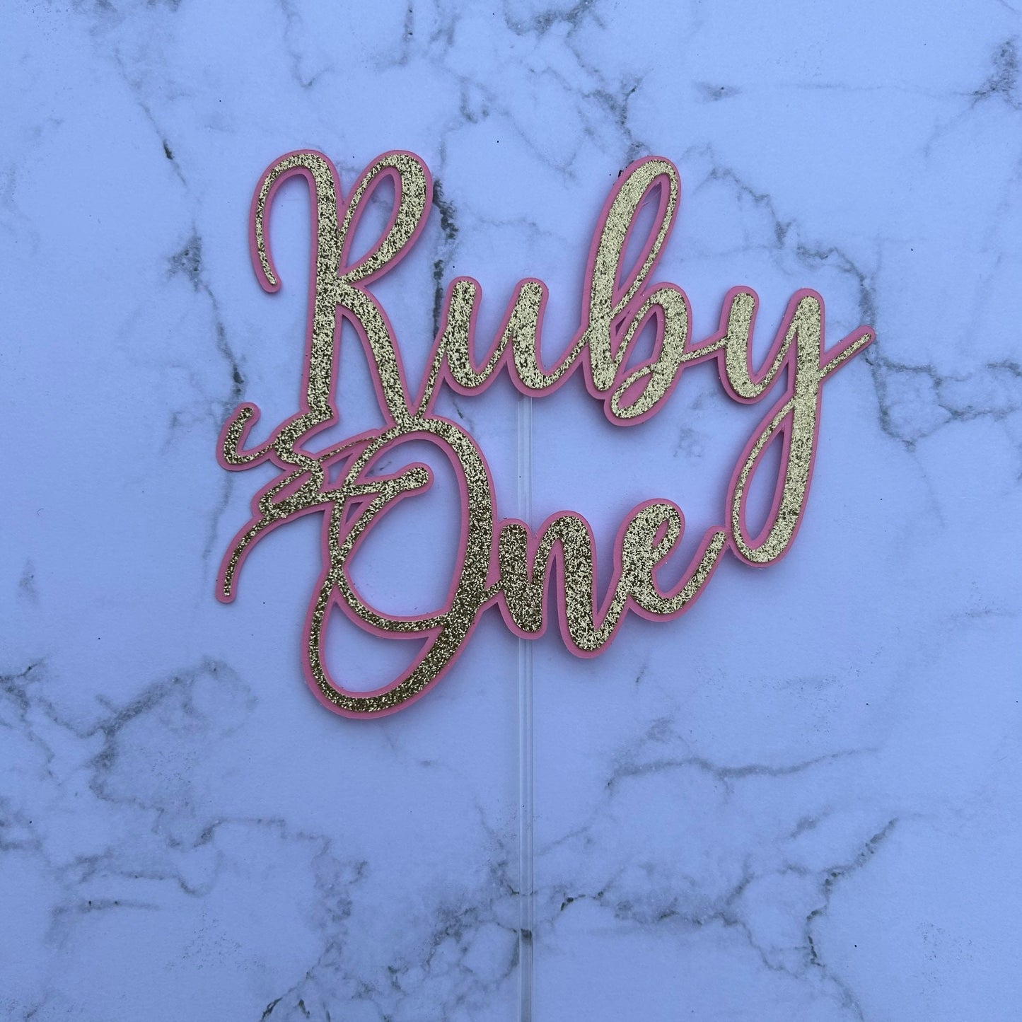 Name And Age Charm, Name And Age Cake Topper