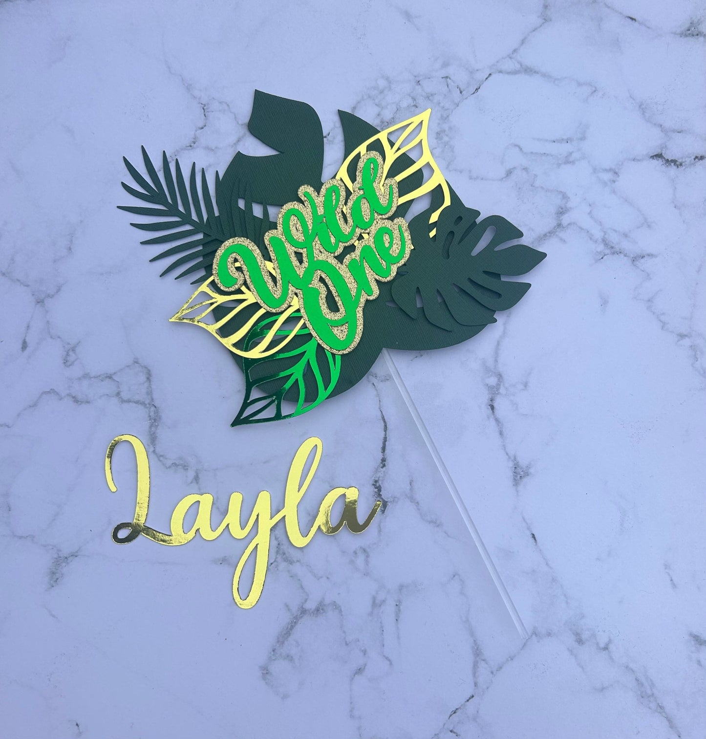 Wild One Cake Topper & Cake Topper Palm Leaves
