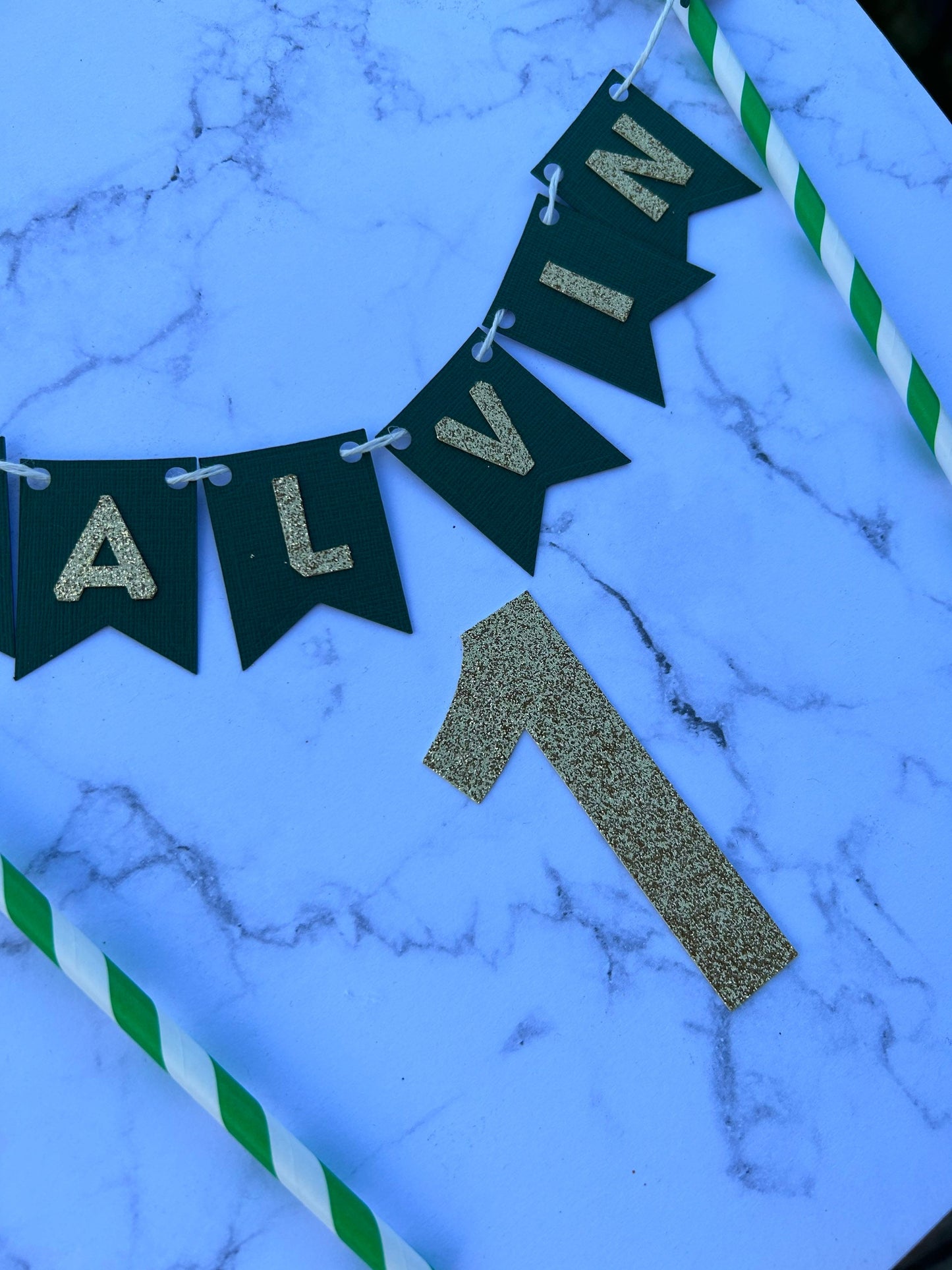 Bunting Cake Topper, Jungle Cake Topper