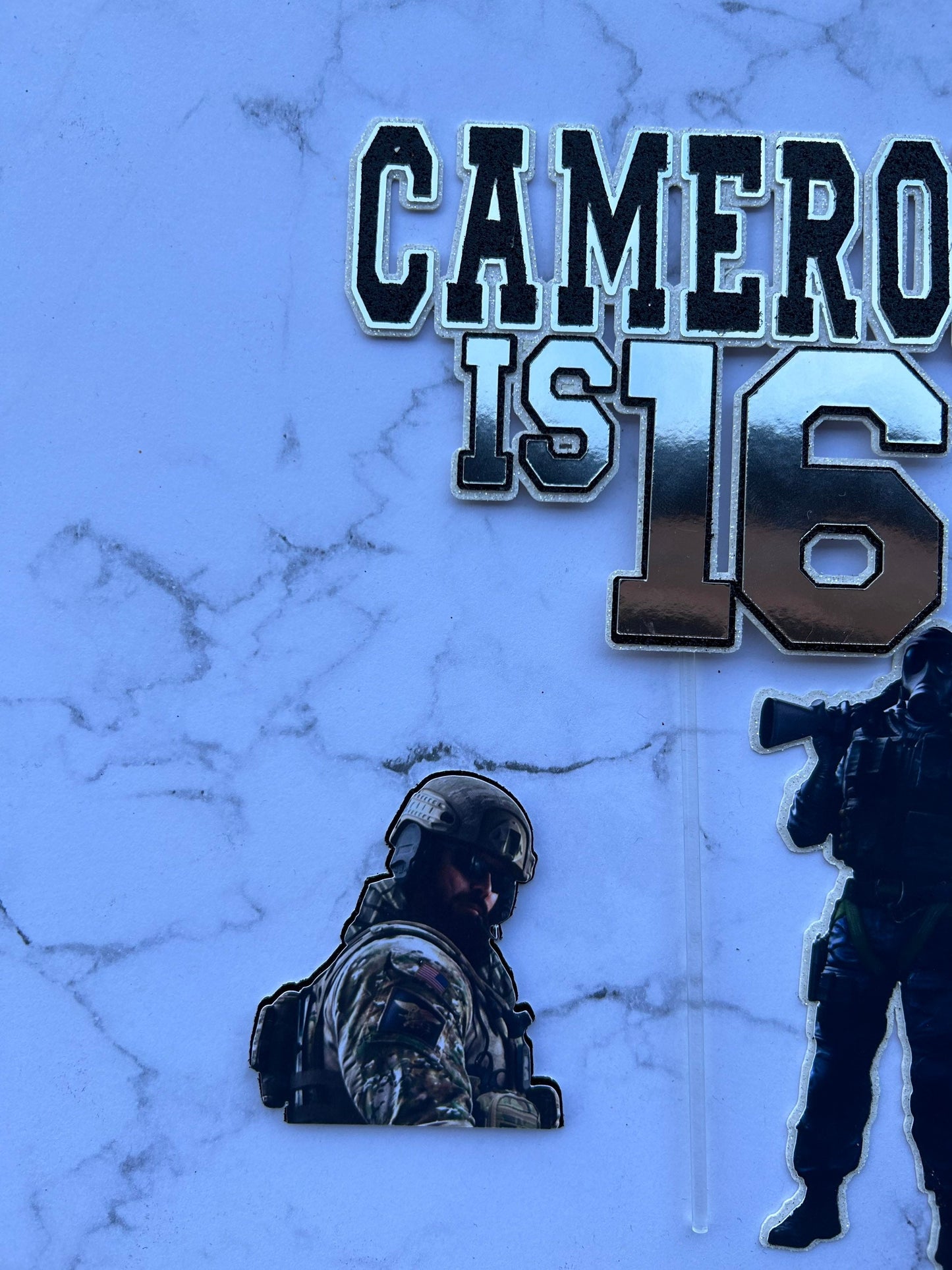 Army Gaming Cake Topper