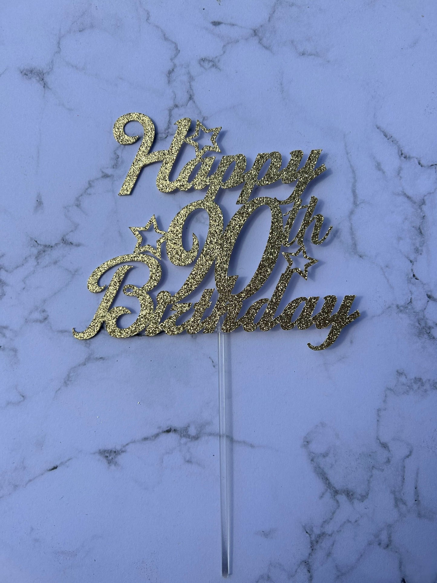Happy Age Birthday Cake Topper