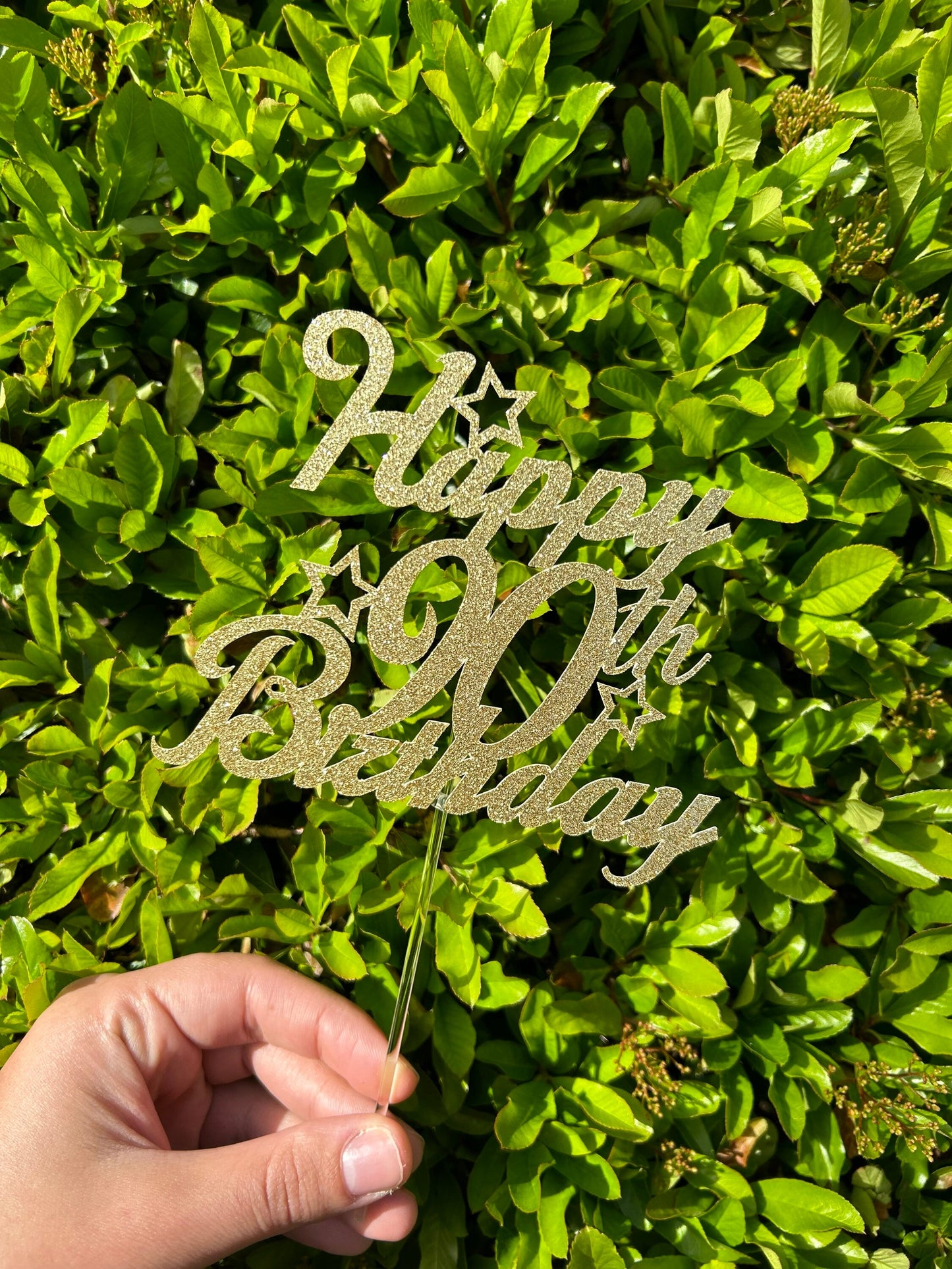 Happy Age Birthday Cake Topper