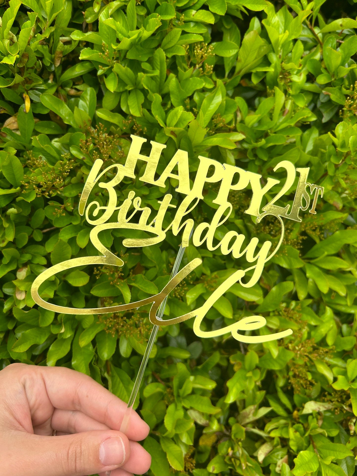 Personalised Happy Birthday Cake Topper