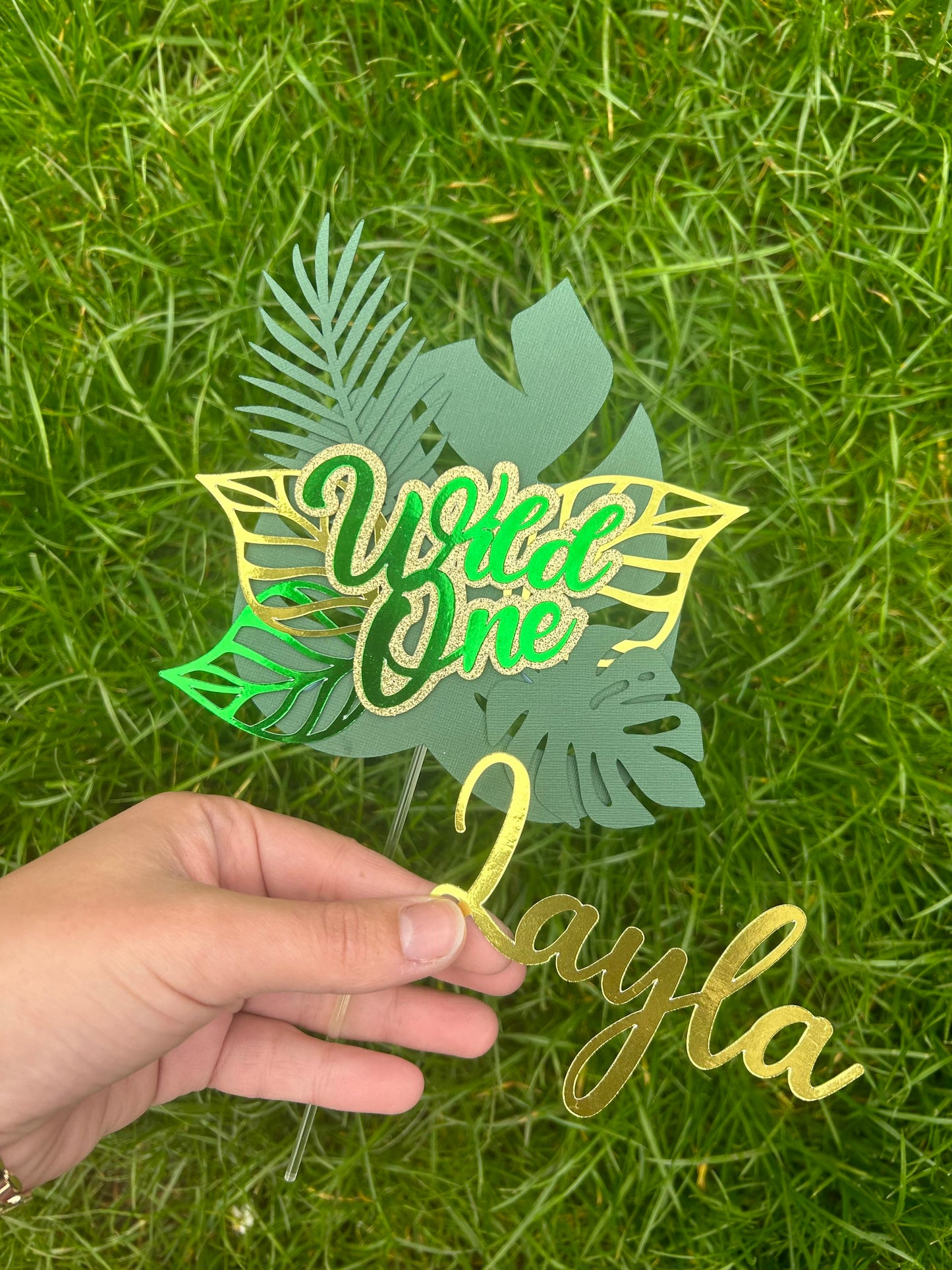 Wild One Cake Topper & Cake Topper Palm Leaves