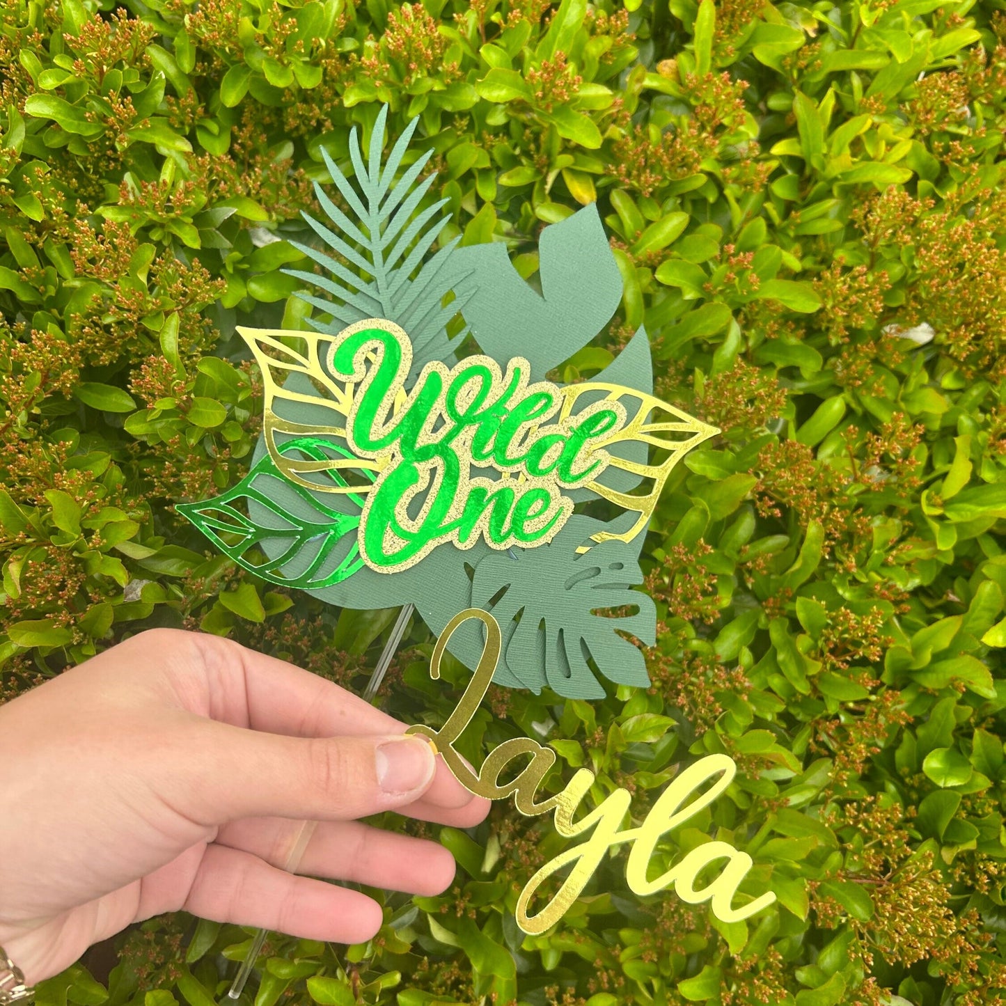 Wild One Cake Topper & Cake Topper Palm Leaves