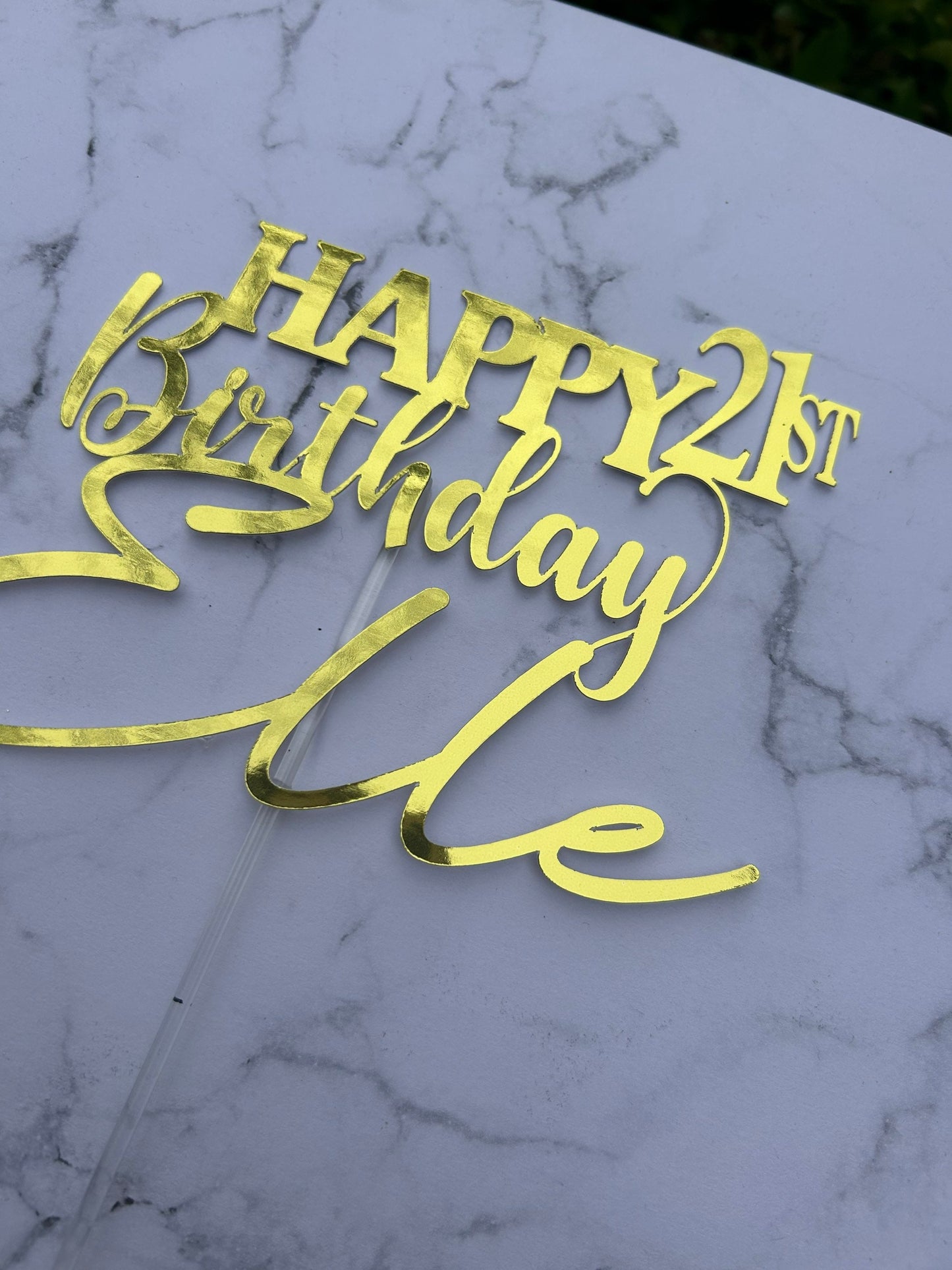 Personalised Happy Birthday Cake Topper