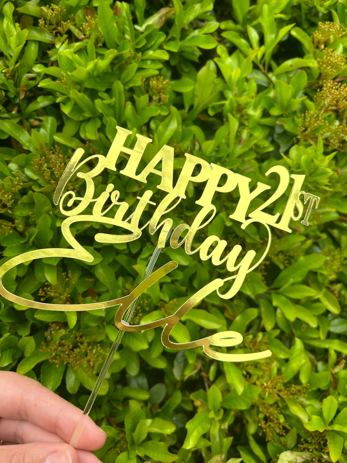 Personalised Happy Birthday Cake Topper