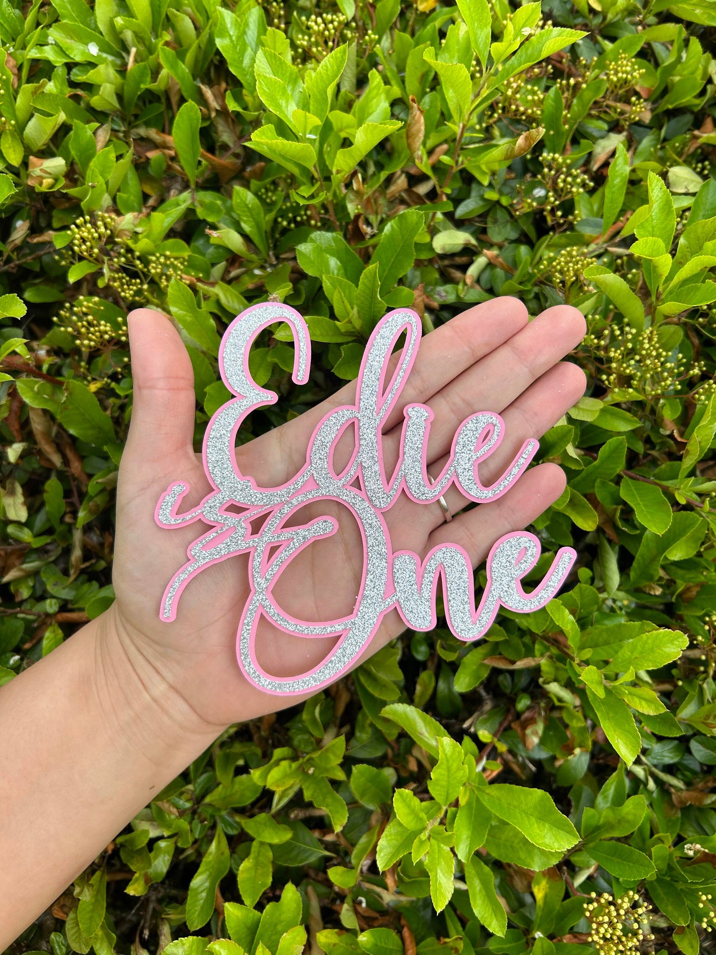 Name And Age Charm, Name And Age Cake Topper