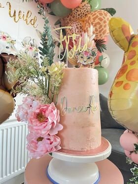 Two Wild Cake Charm And Name, Two Wild Cake Topper