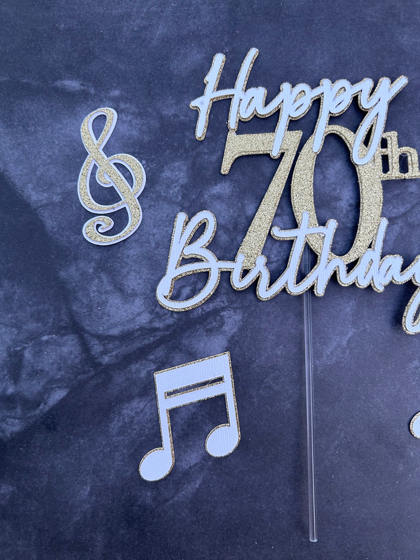 Music Notes Cake Topper