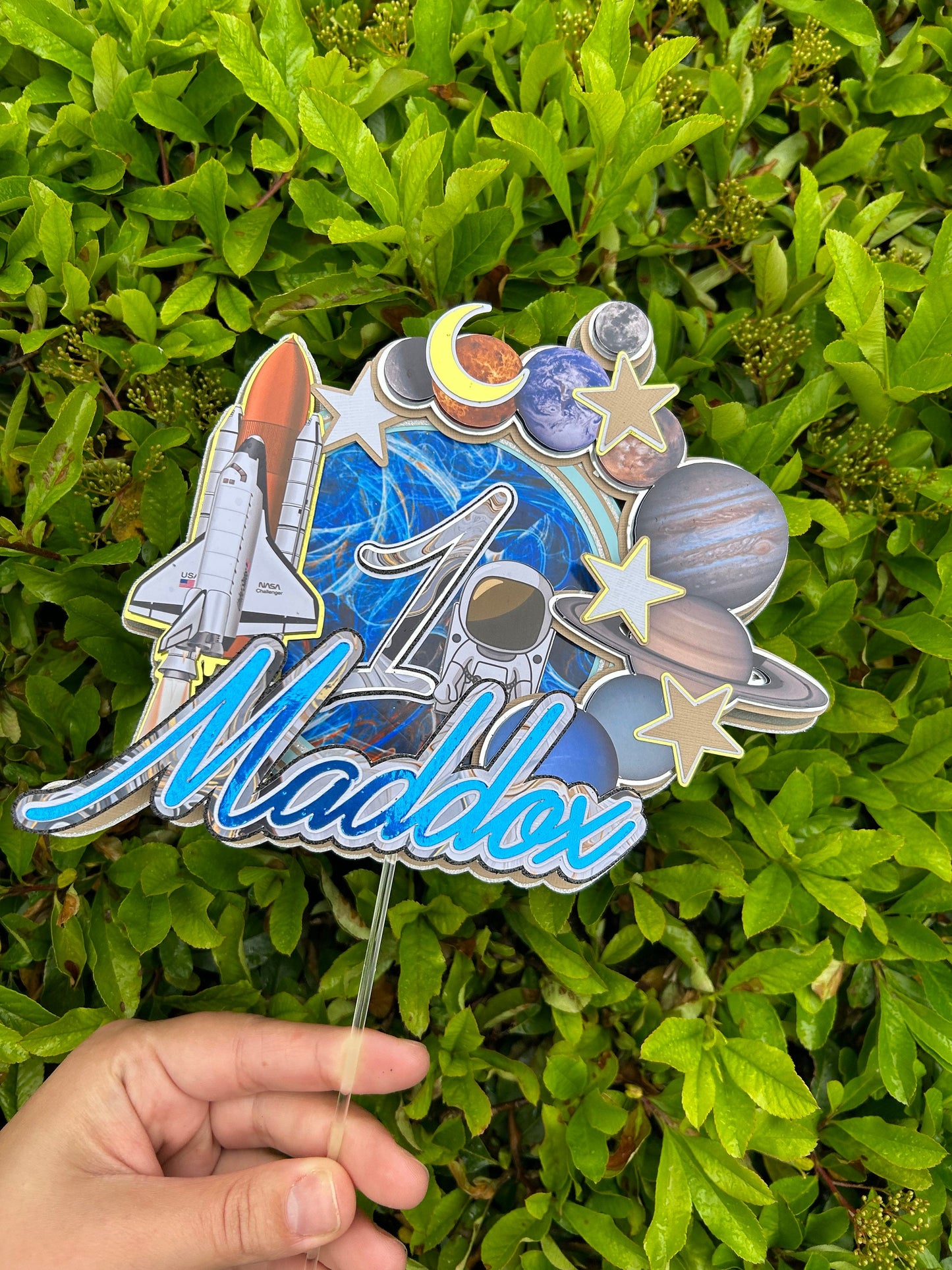 Space Cake Topper, Astronaut Cake Topper