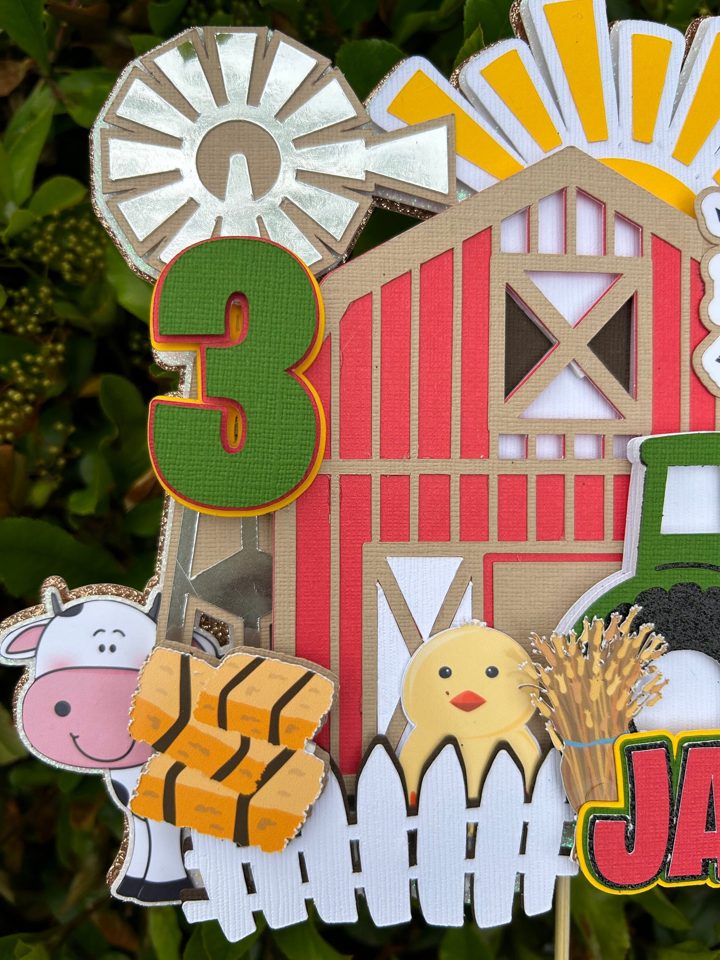 Farm, Barn Cake Topper