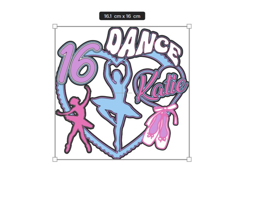 Gymnastic, Ballet, Dance Cake Topper