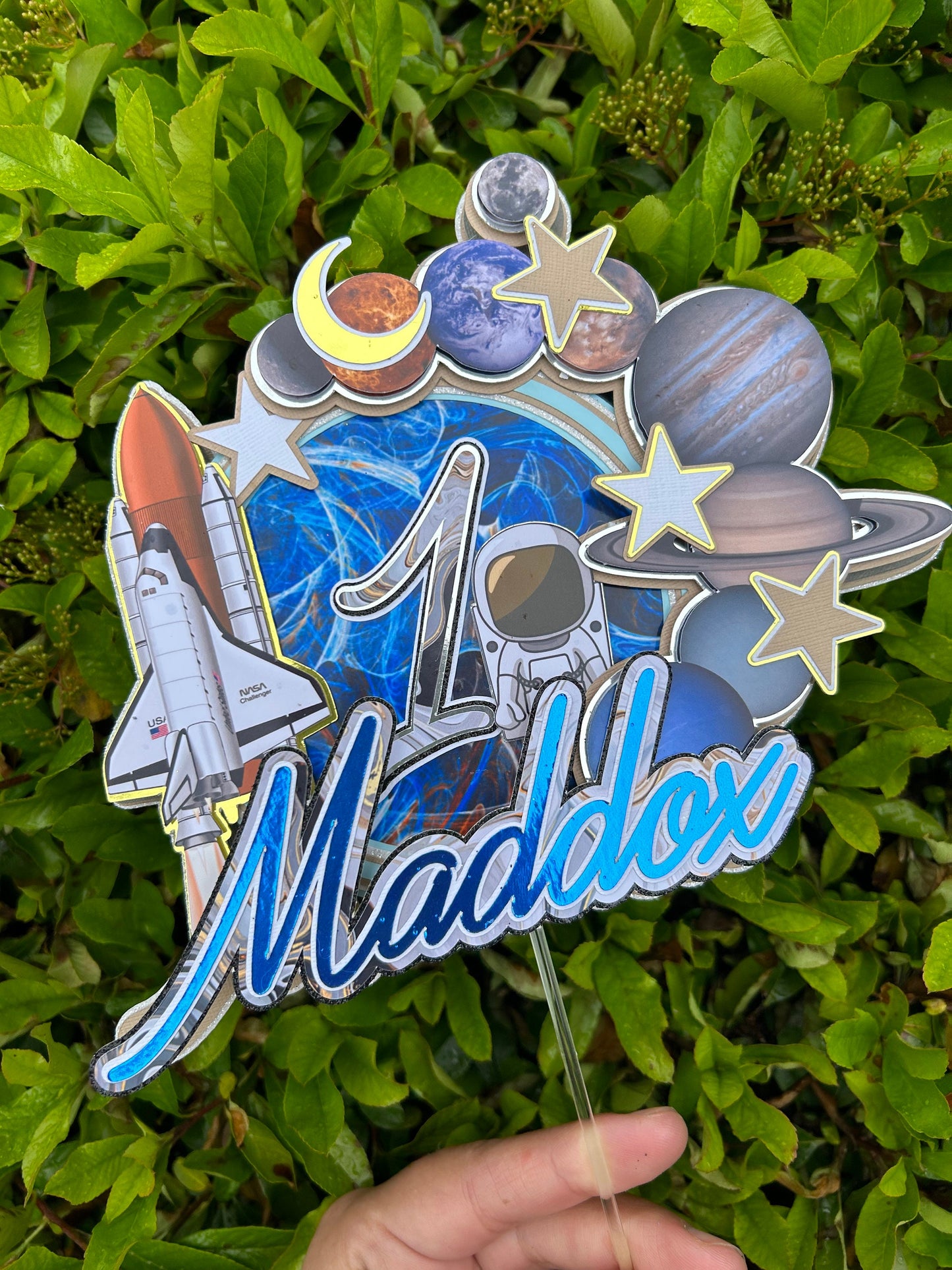 Space Cake Topper, Astronaut Cake Topper