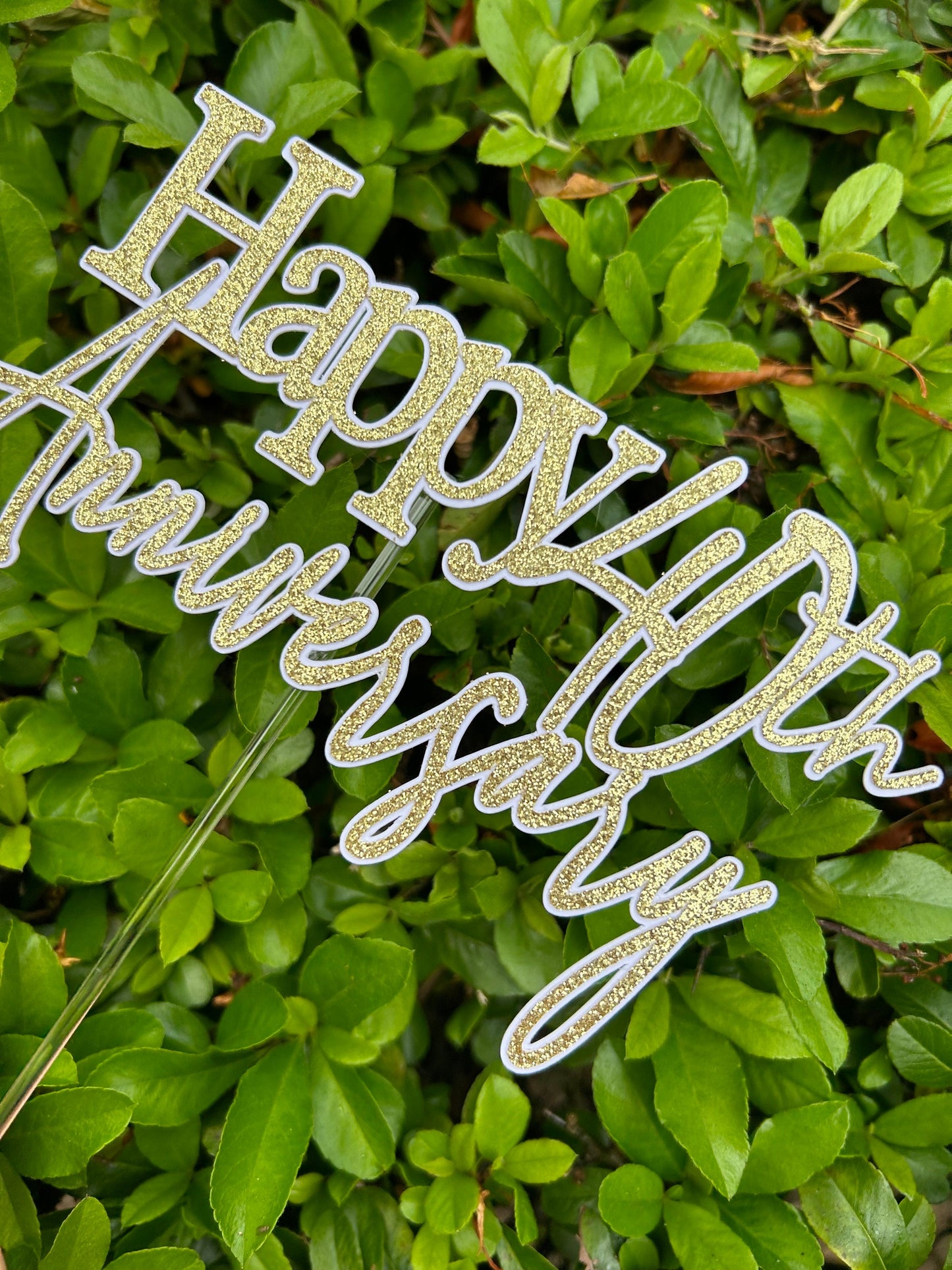 Personalised Anniversary Cake Topper
