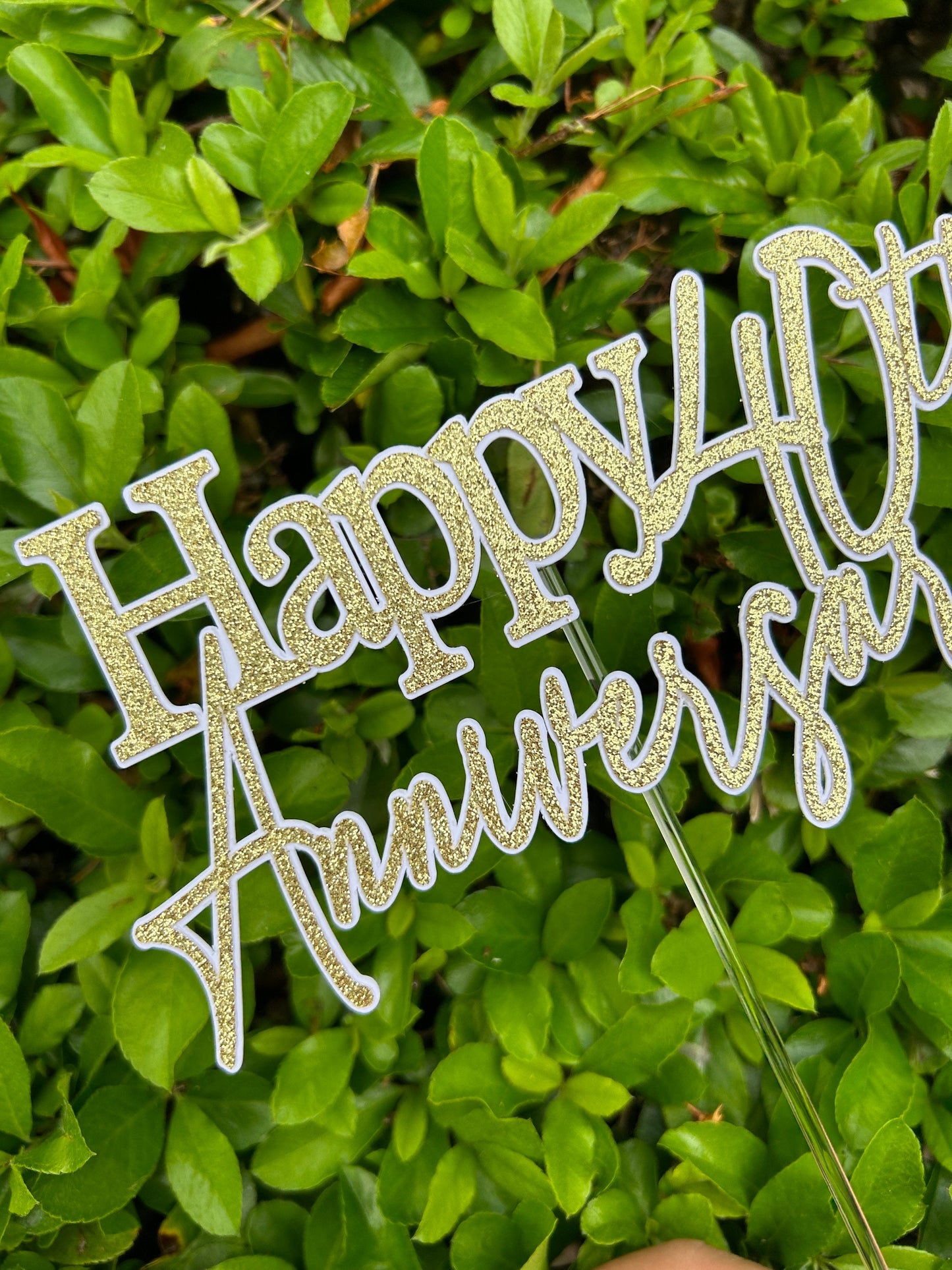 Personalised Anniversary Cake Topper