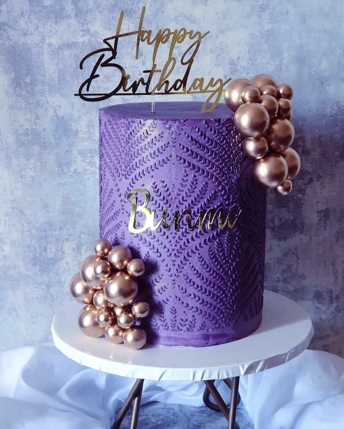 Happy Birthday Name Cake Charm