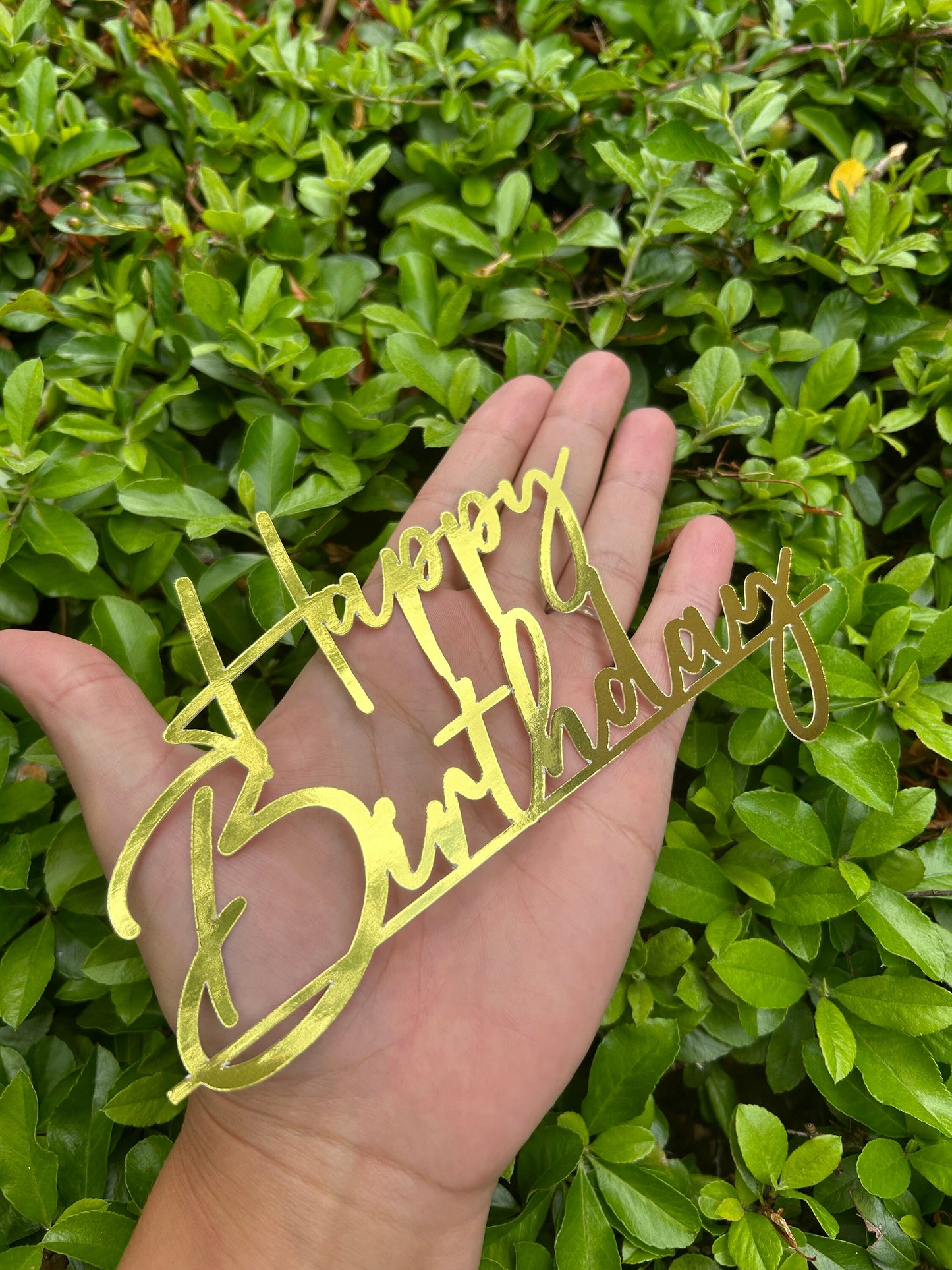 Happy Birthday Name Cake Charm