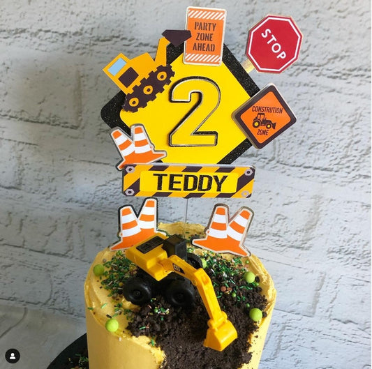 Construction, Builders Cake Topper