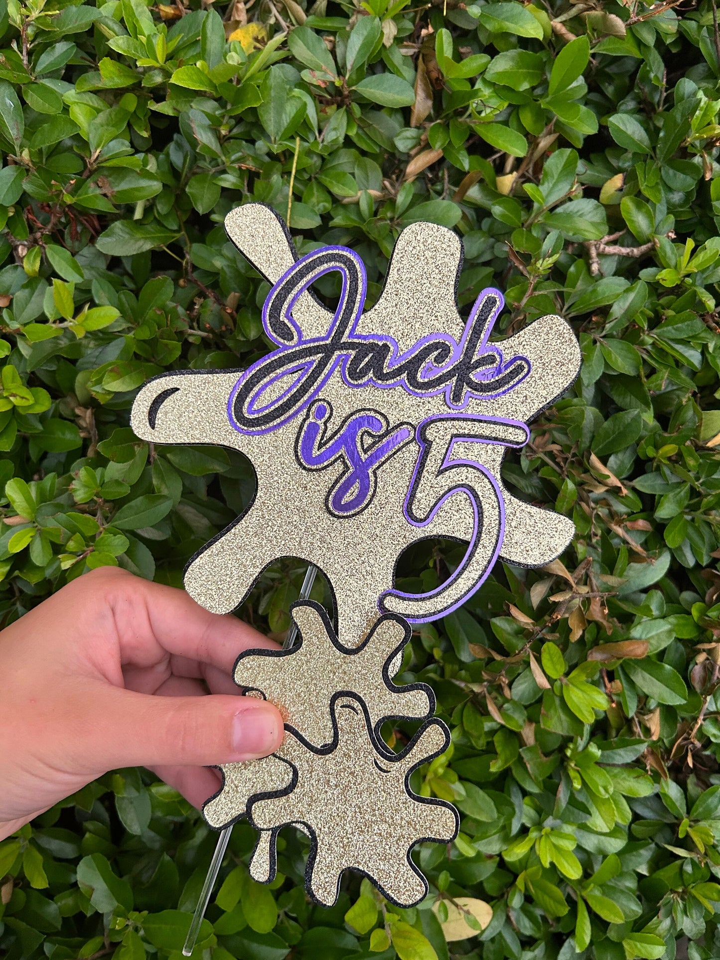 Slime Cake Topper, Splat Cake Topper