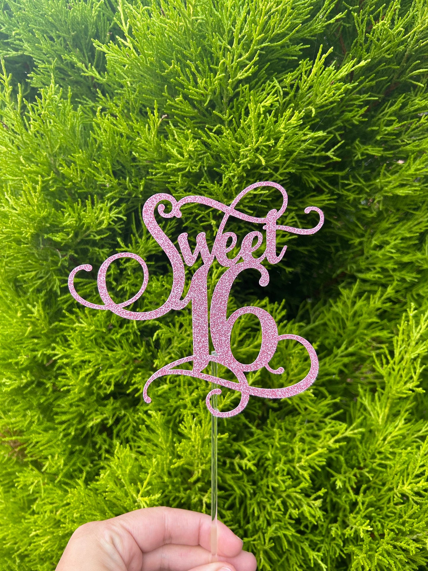 Sweet 16 Cake Topper