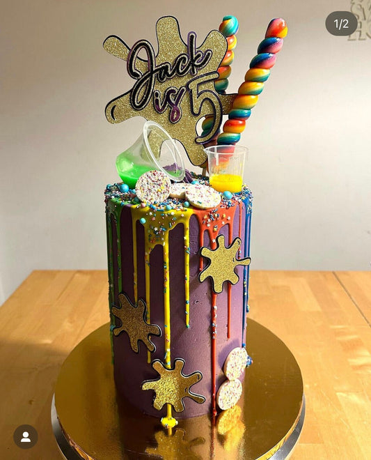 Slime Cake Topper, Splat Cake Topper