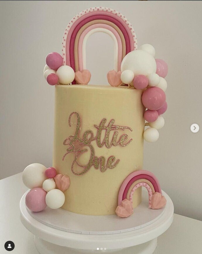 Name And Age Charm, Name And Age Cake Topper