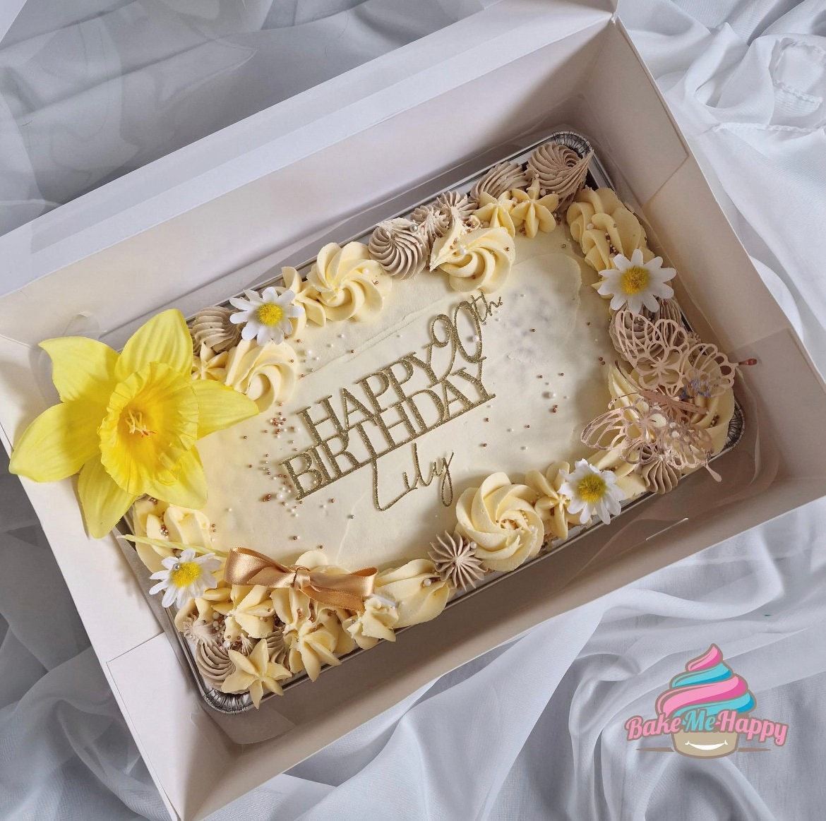 Happy Birthday Cake Charm, Tray cake topper
