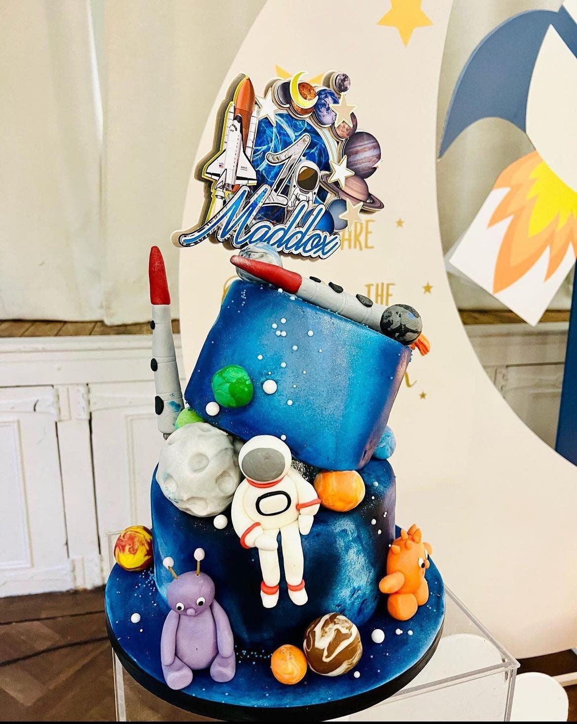 Space Cake Topper, Astronaut Cake Topper