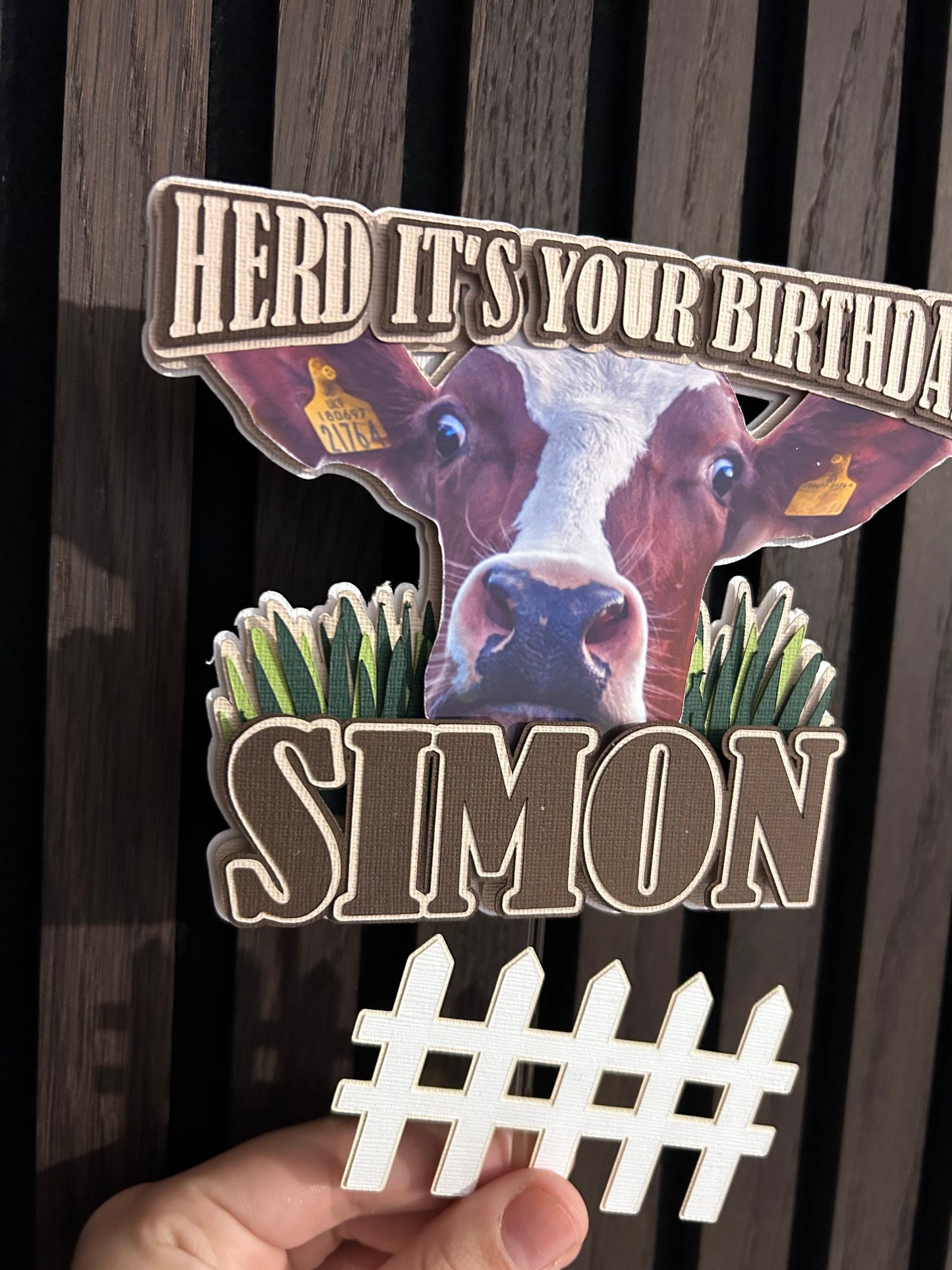 Cow Cake Topper