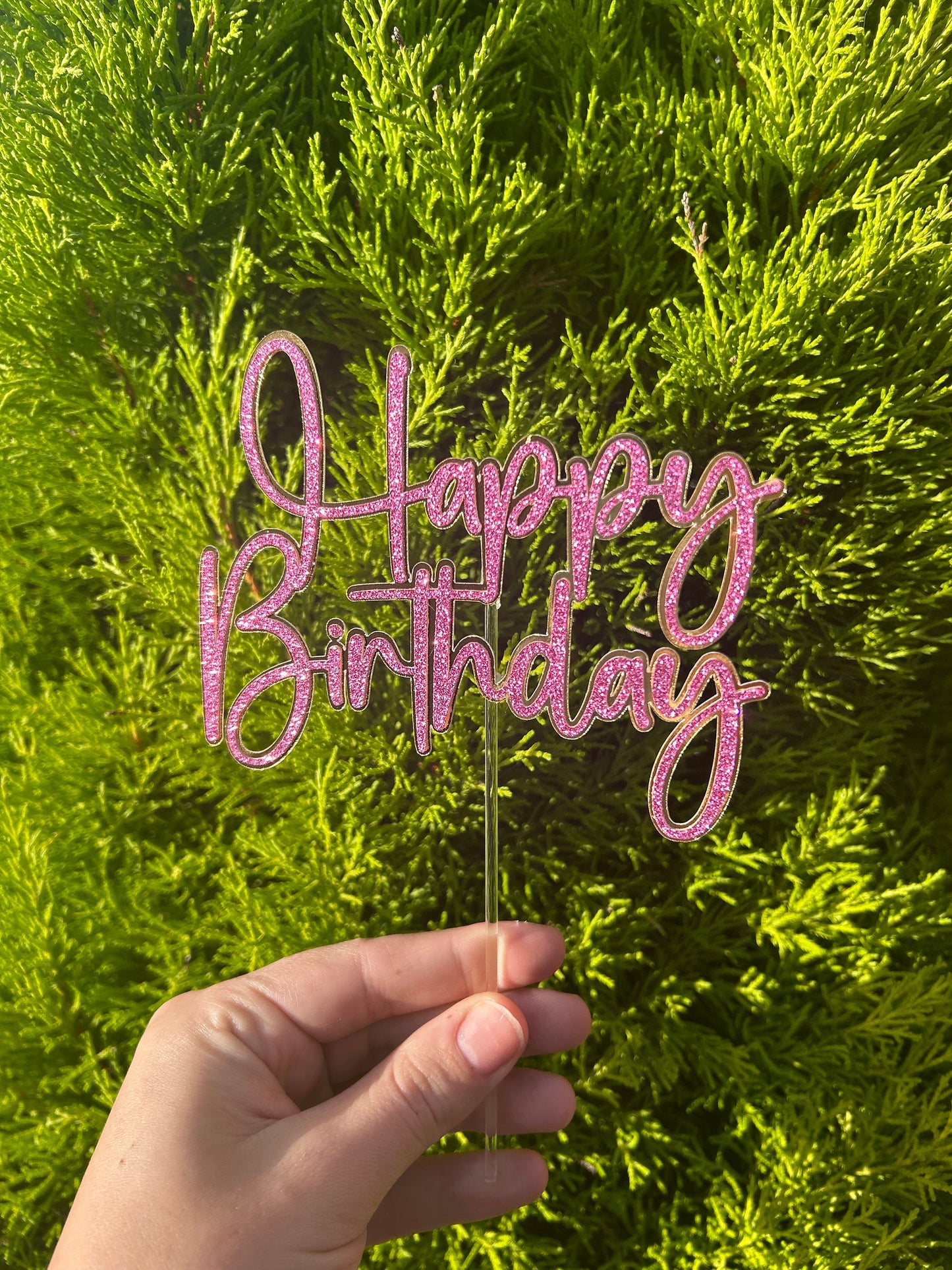 Personalised Happy Birthday Cake Topper