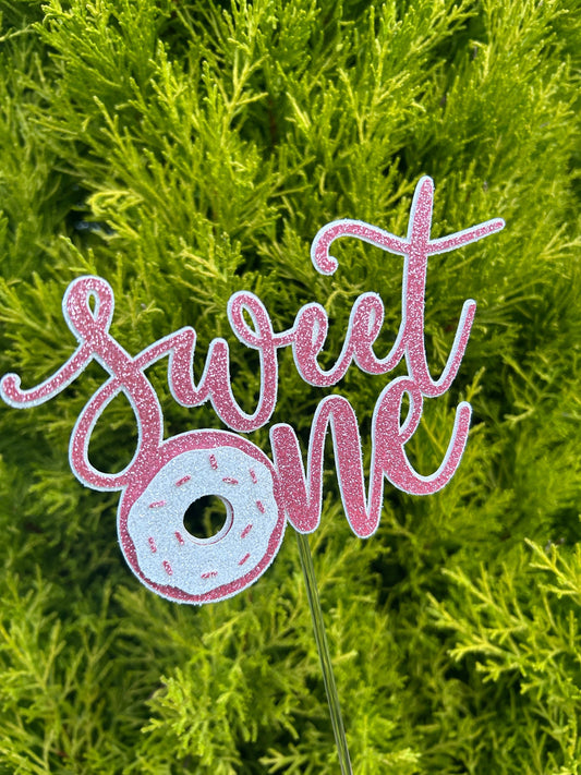 Sweet One Cake Topper – First Birthday Decoration, Layered “One” Cake Topper for Smash Cake, Party & Cake Decor