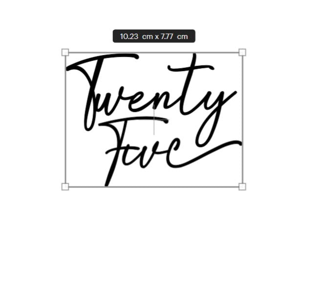 Twenty One Cake Charm, Twenty Fine 21 Cake Charm