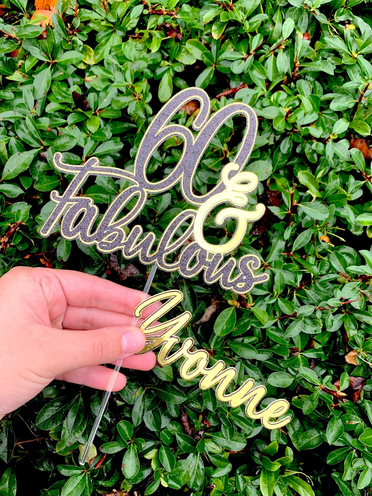 60 & Fabulous Cake Toppers
