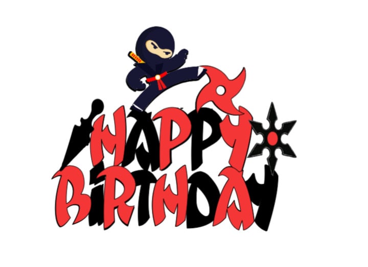 Ninja Cake Topper