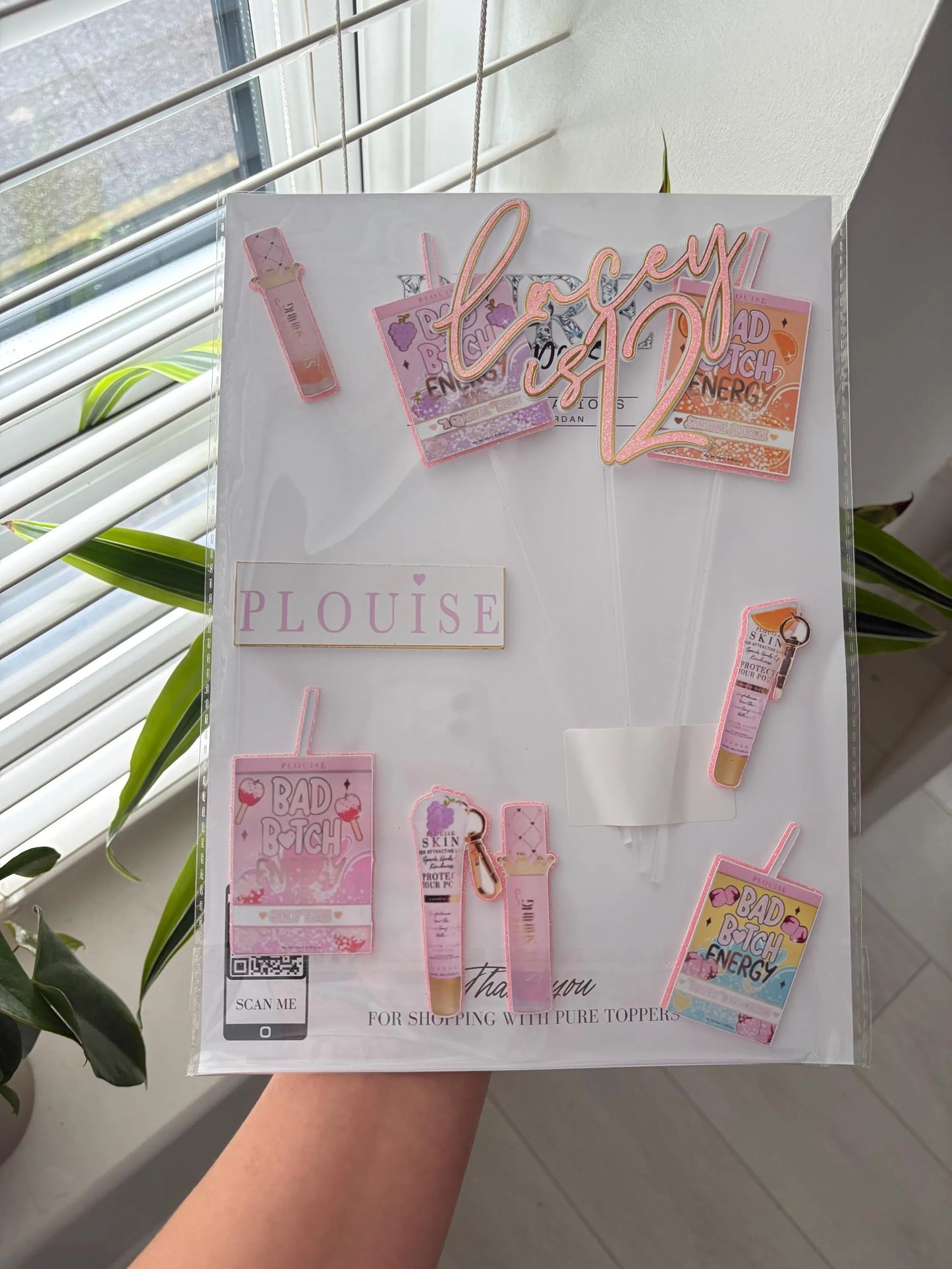 P Louise Cake Topper, Pamper Cake Topper, Beauty Cake Topper, Cake Decorations, Pamper Party Cake Topper, Spa Party Essentials