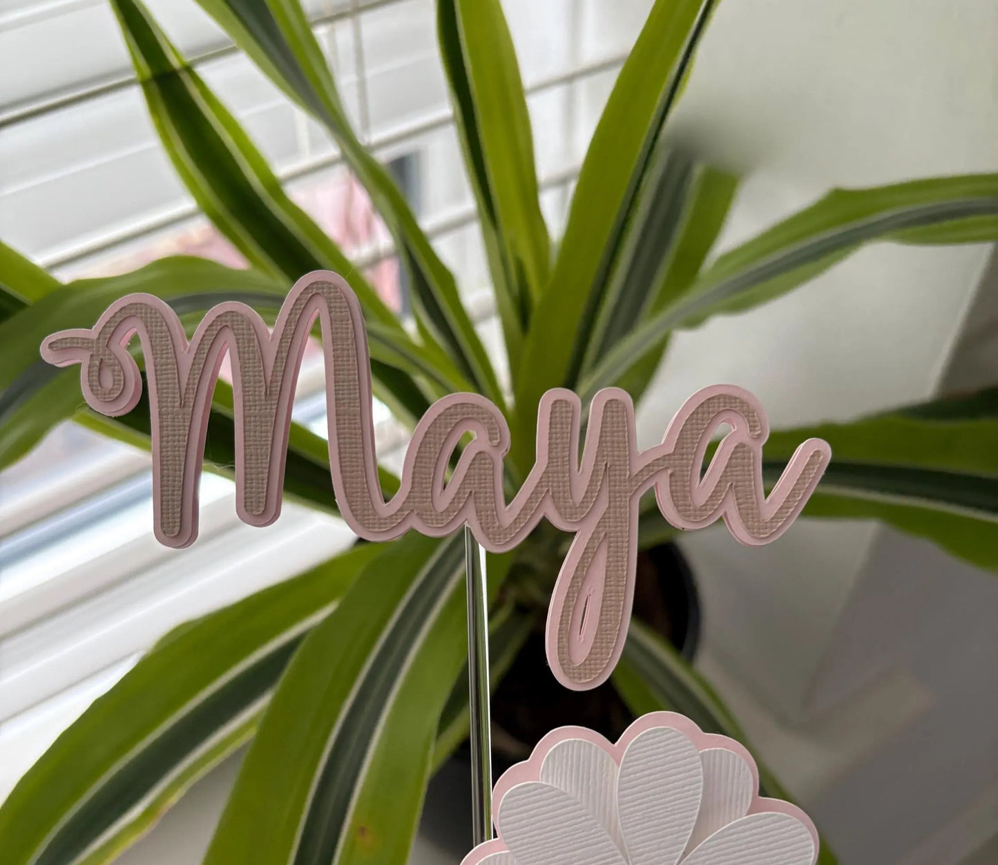 One Derful Daisy Cake Topper – First Birthday Cake Decorations, Custom Name Charm, One Derful Cake Topper for Girls