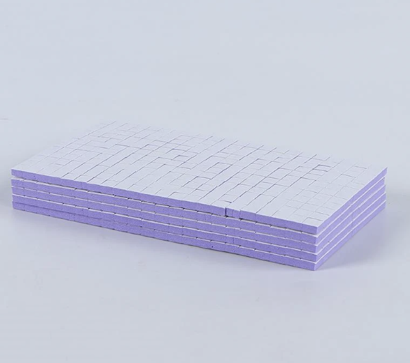 3D foam square sheets with sizes, quantities and double sided adhesive product specifications