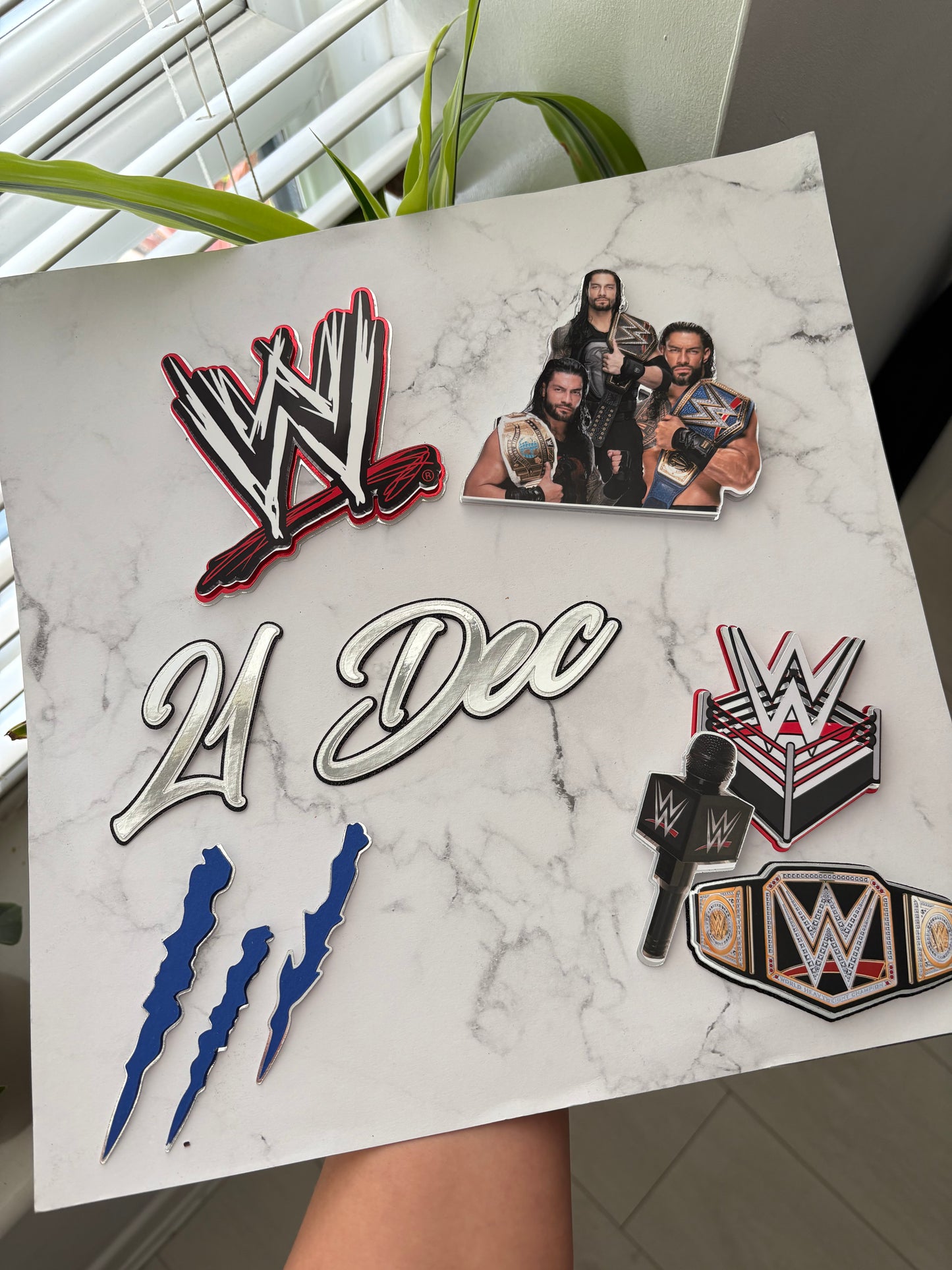 WWE Cake Topper, Wrestling Cake Topper, WWE Cake Charms